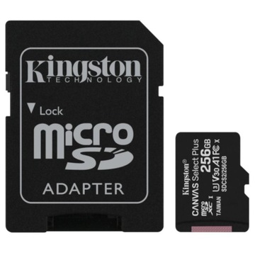 Карта памяти KINGSTON Canvas microSDXC 256 ГБ