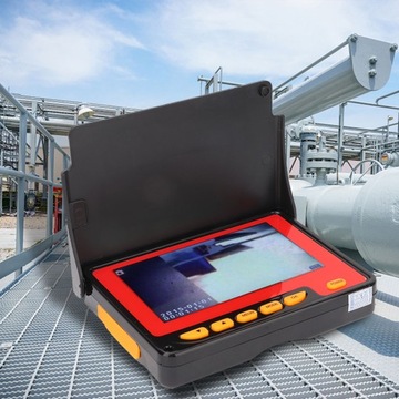 Эндоскоп для проверки труб 4,3-дюймовый ЖК-дисплей, 6 светодиодов Видеокамера Бороскоп HE