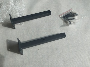 Кронштейны для полок металлические, 2 шт, комплект, чёрные