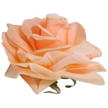 Головка изделия, большая, развернутая белая роза, 12 см, для украшений и букетов.