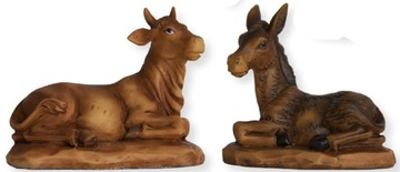 Wół i Osioł do Szopki leżące- do figur o wys. 30cm