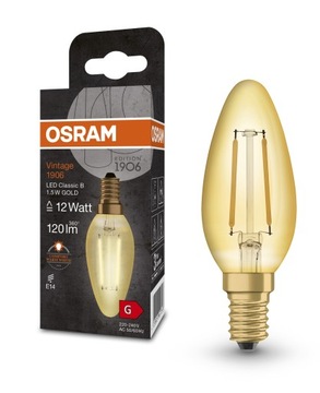 Osram żarówka ozdobna Vintage świeczka CLB 1.5W E14 120lm