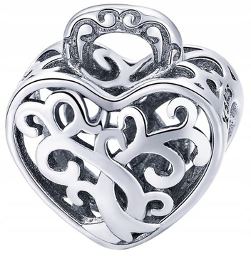 Charms AŻUROWA KŁÓDKA Charms Srebro 925