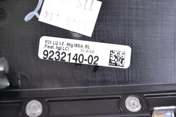 BMW 7 F01 730D 2014 RHD PANEL KRYTY DESKY ROZDĚLOVACÍ