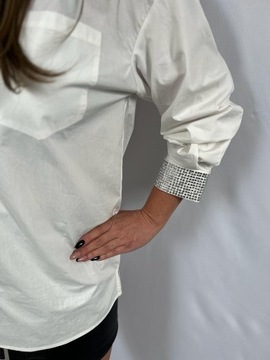 Biała koszula S/M oversize