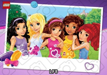 Вафельный торт LEGO FRIENDS Украшение на день рождения Сахарный принт А4
