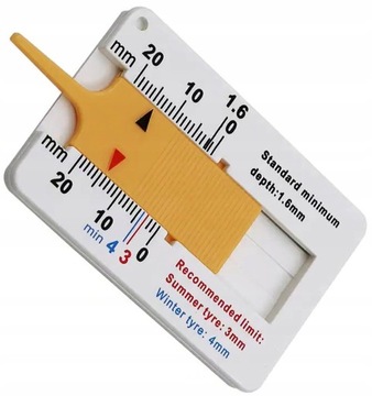 ИНДИКАТОР ВЫСОТЫ ПРОТЕКТОРА ШИН 1 ММ / 20 ММ AG235B