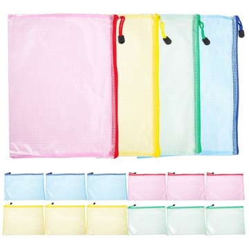 Сетчатый карман на молнии, сумка для хранения чеков формата А4.