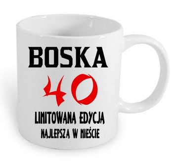 Kubek z nadrukiem 40 urodziny prezent