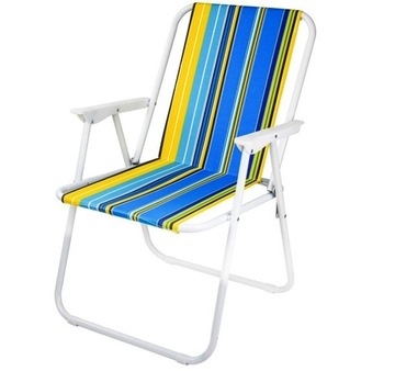 KRZESŁO PLAŻOWE WĘDKARSKIE TURYSTYCZNE SKŁADANE