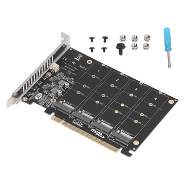 4-ПОРТНЫЙ АДАПТЕР SSD M.2 NVME ДЛЯ PCIE X16