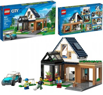 LEGO CITY 60398 DOM RODZINNY I SAMOCHÓD ELEKTRYCZNY PREZENT