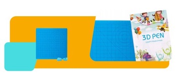 НАБОР ШАБЛОНОВ ДЛЯ 3D РУЧКИ + СИЛИКОНОВЫЙ КОВрик ДЛЯ РУЧКИ + ЗАЩИТНИКИ