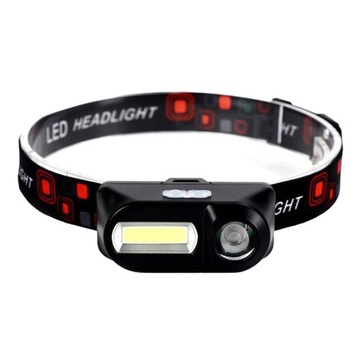 Zewnętrzny reflektor LED COB/xpe Regulowana latarka z pałąkiem na głowę