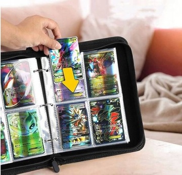 DUŻY ALBUM SEGREGATOR KLASER NA KARTY POKEMON NA 400 KART + Karty Gratis