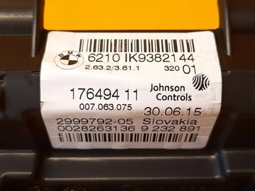 BMW 2 F45 2.0D PŘÍSTROJOVÁ DESKA BUDÍKY 9382144