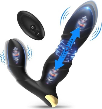 Wielofunkcyjny masażer prostaty 8 wzorców wibracji
