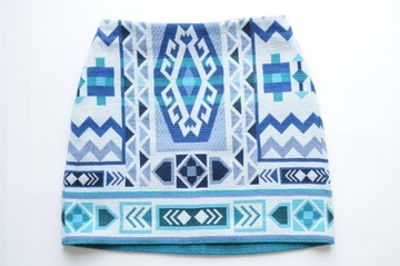 DIVIDED H&M Mini spódnica azteckie wzory XXS