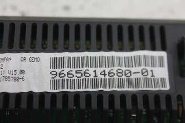 DISPLEJ OBRAZOVKA AUTORÁDIO BERLINGO II PARTNER 9665614680