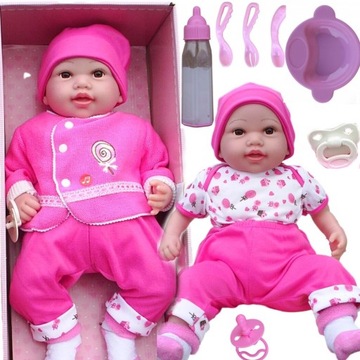 LALKA BOBAS UBRANKA Baby ŚPIEWA+GRATIS AKCESORIA