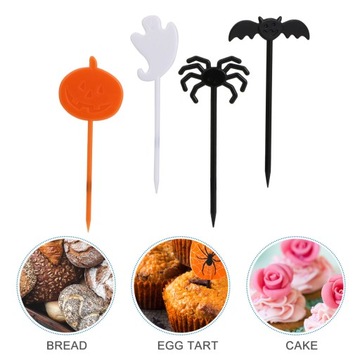 40 шт., пластиковые кубики фруктов для торта на Хэллоуин