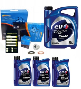 FILTRY 3szt + olej ELF 5w40 8L RENAULT Trafic 2 II Opel Vivaro A 2.5 dci