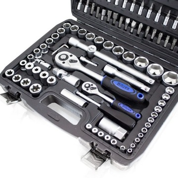 Набор торцевых ключей с храповым механизмом 108 шт. Ключи в чемодане