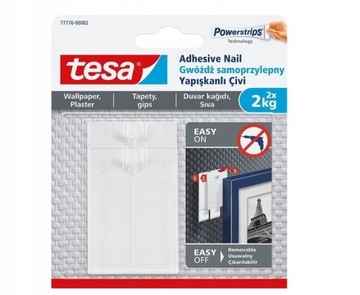 Gwóźdź Tesa samoprzylepny do tapety tynku 77776
