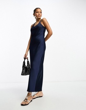 RIVER ISLAND SATYNOWA SUKIENKA MAXI XXS