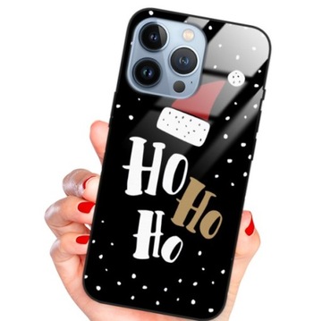 ETUI GLASS do IPHONE 13 PRO Mikołaj Święta Wzory