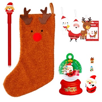 Комплект рождественской подарочной упаковки ко Дню Святого Николая, школе, детскому саду