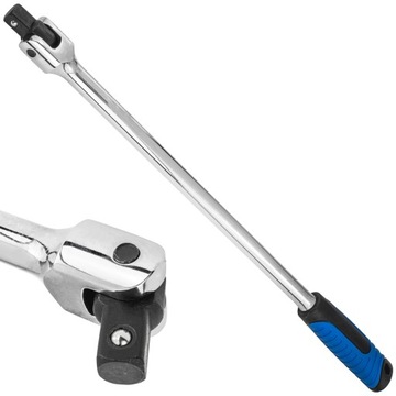 POKRĘTŁO PRZEGUBOWE ŁAMANE UCHYLNE 1/2 DŁUGIE 450MM Cr-V DO NASADEK