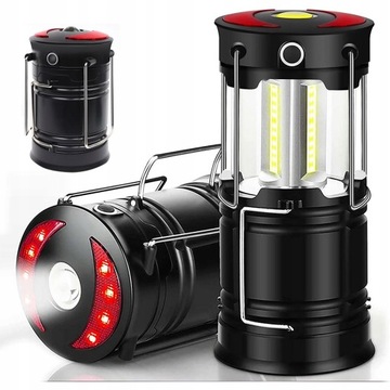 LATARNIA LED CAMPING BIWAK WODOSZCZELNA LAMPA USB