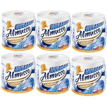 Almusso Ręcznik papierowy Huragan 300 listów x 6 sztuk