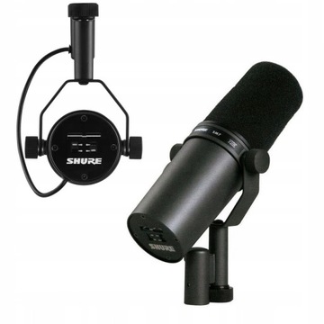 Mikrofon dynamiczny Shure SM7B lektorski radiowy do podcastów