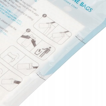 10шт одноразовый пакет для мочи 750мл