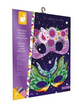 Набор Janod Creative Мозаика сказочные маски 7+