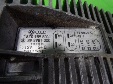 AUDI A2 FACELIFT 1.4 16V 75KM 2002R JEDNOTKA MODUL WENTYLANTOROW 8Z0959501