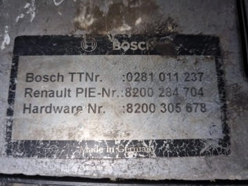 JEDNOTKA MOTORU NISSAN PRIME 1,9 DCI 0281011237