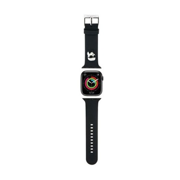 Karl Lagerfeld - Pasek do Apple Watch 42/44/45/49 mm (czarny)
