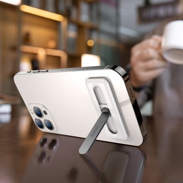 Baseus Складной поворотный держатель для телефона, белый