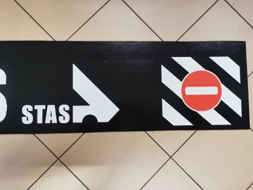 Брызговик прицепа STAS, черный