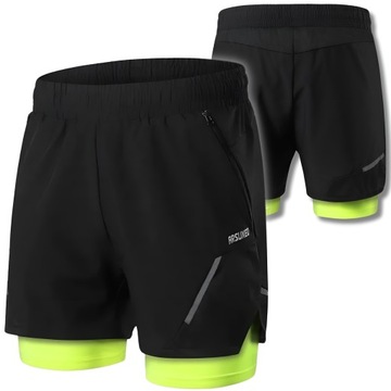 SPODENKI SPORTOWE DO BIEGANIA ARSUXEO NA ROWER SZORTY SIŁOWNIĘ r XXL