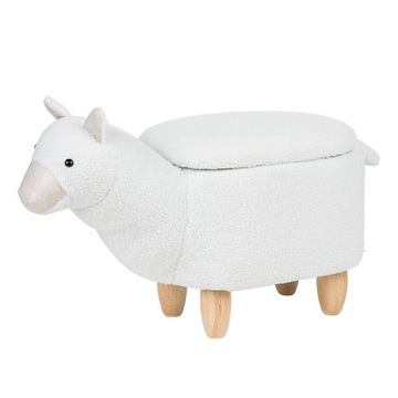 Pufa Zwierzak Ze Schowkiem Biała Alpaca Lumarko!