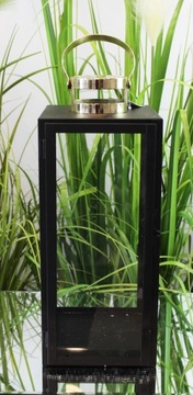 Фонарь фонарь черное золото H54 DEcodomi