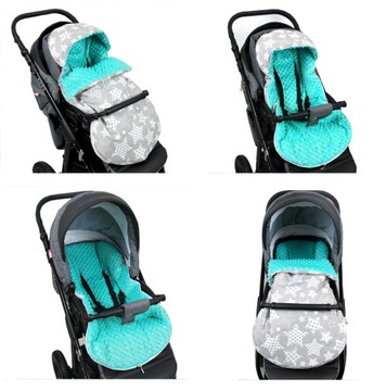 BabyLux MINKY SPRING СПАЛЬНЫЙ МЕШОК ДЛЯ КОЛЯСКИ 90СМ