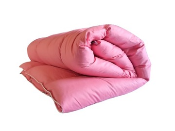 Kołdra puchowa 140x200 0,8 kg RÓŻOWA LUB KREMOWA lato