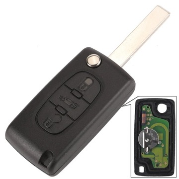 KOMPLETNY KLUCZYK HU83 Z ELEKTRONIKĄ CE0523 CITROEN C2 C3 C4 C5 BERLINGO