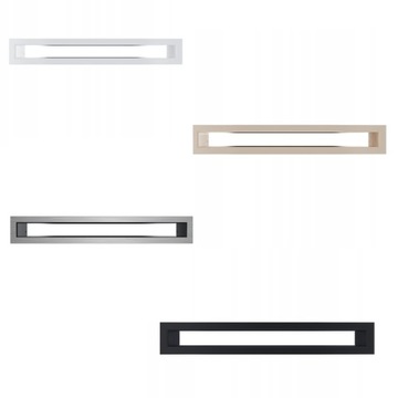 Каминная решетка GRATKI Luft 6x60 Slim Simple декоративная вентиляционная черная