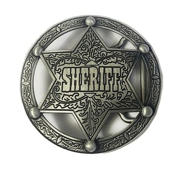 Sheriff gwiazda szeryfa klamra stare srebro kopla do paska